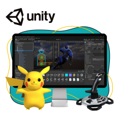 Мир игр на Unity 2D на популярном движке + AI-помощники - КИБЕРшкола программирования для детей, компьютерные курсы для школьников, начинающих и подростков - KIBERone г. Коптево