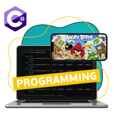 Программирование на C#. Удивительный мир 2D-игр - КИБЕРшкола программирования для детей, компьютерные курсы для школьников, начинающих и подростков - KIBERone г. Коптево