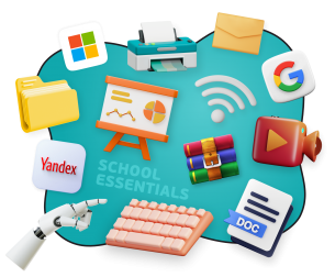 Цифровая база для школьника - КИБЕРшкола программирования для детей, компьютерные курсы для школьников, начинающих и подростков - KIBERone г. Коптево